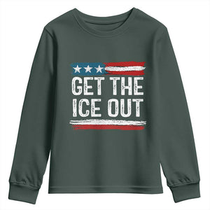 Anti ICE Immigration Protest Human Rights Youth Sweatshirt TS14 Dark Forest Green Print Your Wear