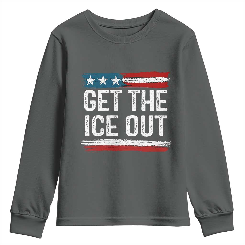 Anti ICE Immigration Protest Human Rights Youth Sweatshirt TS14 Dark Heather Print Your Wear
