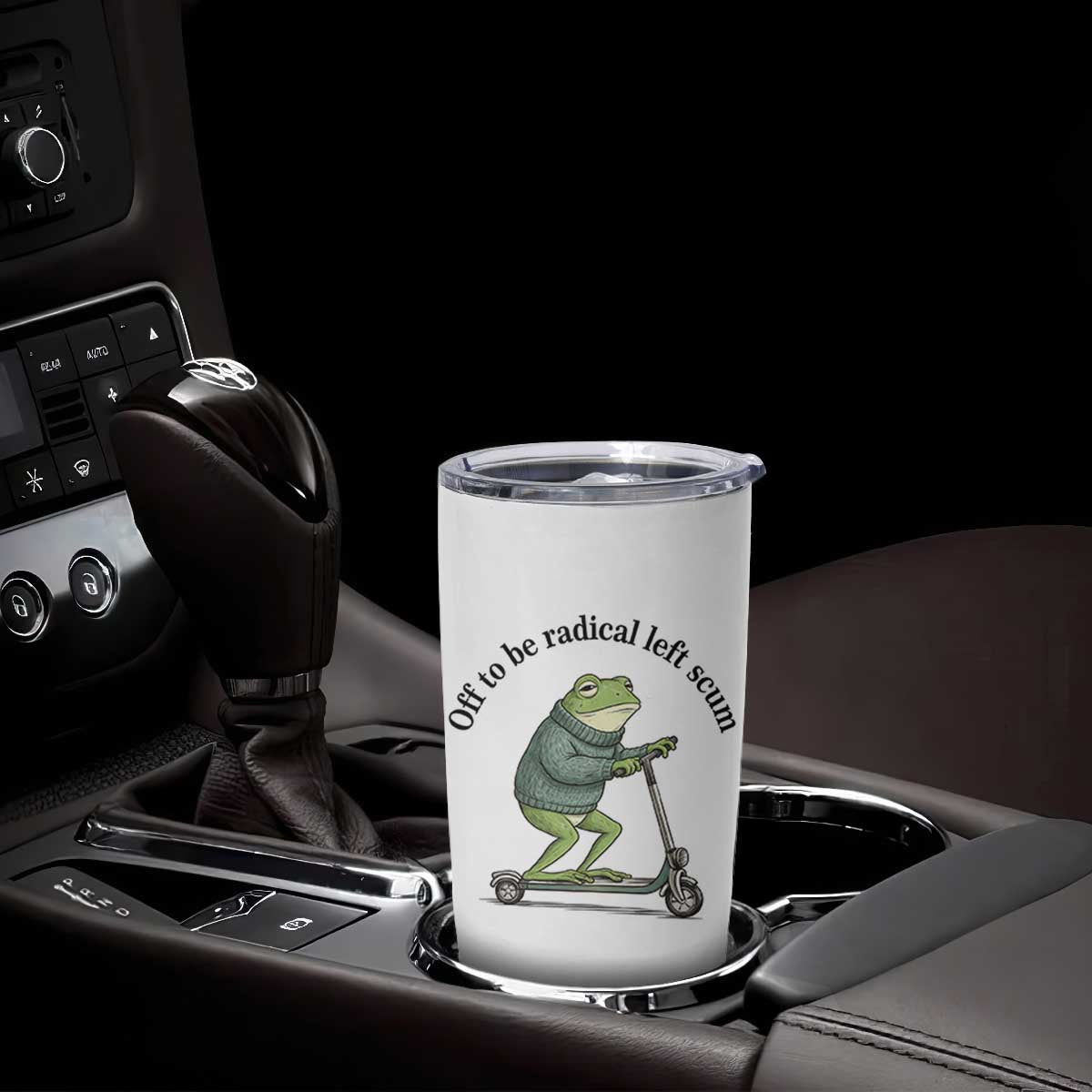 Funny Frog Anti ICE Political Protest Tumbler Cup Off To Be Radical Left Scum TS14 Print Your Wear