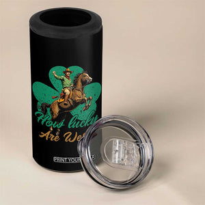 How Lucky Are We 4 in 1 Can Cooler Tumbler Cowboy Western Irish St Patrick's Day TS14 Print Your Wear