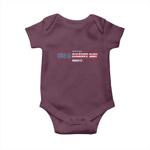 Cesar Chavez Baby Onesie Hispanic Heritage Month Mexican Immigrant TS14 Maroon Print Your Wear