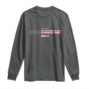 Cesar Chavez Long Sleeve Shirt Hispanic Heritage Month Mexican Immigrant TS14 Dark Heather Print Your Wear