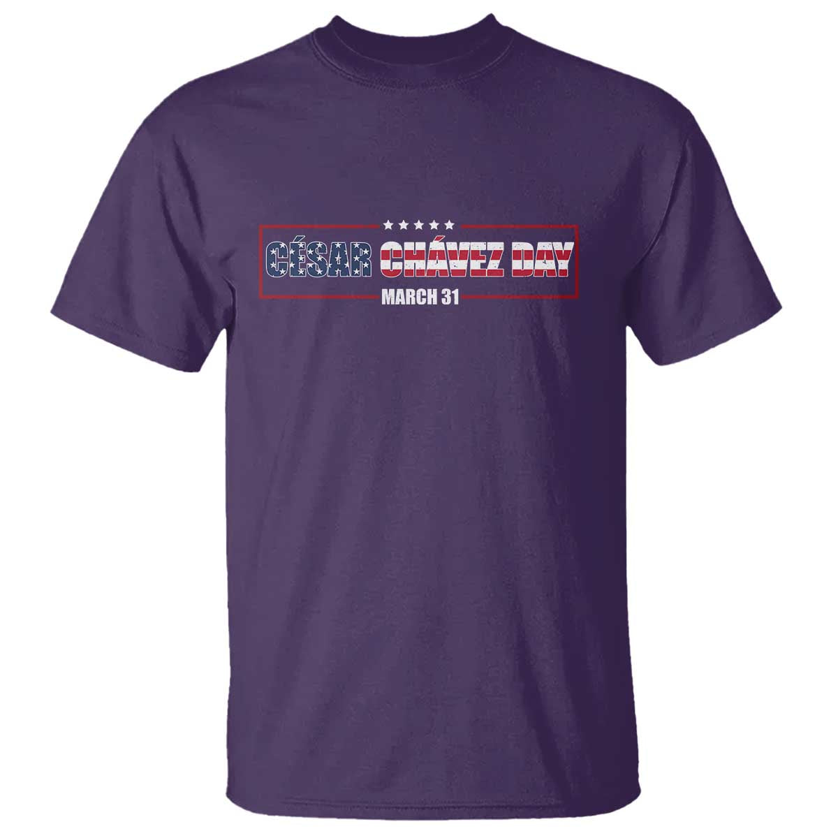 Cesar Chavez T Shirt Hispanic Heritage Month Mexican Immigrant TS14 Purple Print Your Wear