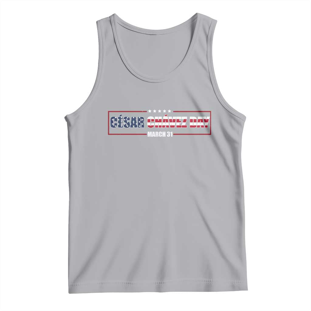 Cesar Chavez Tank Top Hispanic Heritage Month Mexican Immigrant TS14 Athletic Heather Print Your Wear
