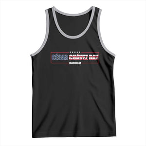 Cesar Chavez Tank Top Hispanic Heritage Month Mexican Immigrant TS14 Black Athletic Heather Print Your Wear