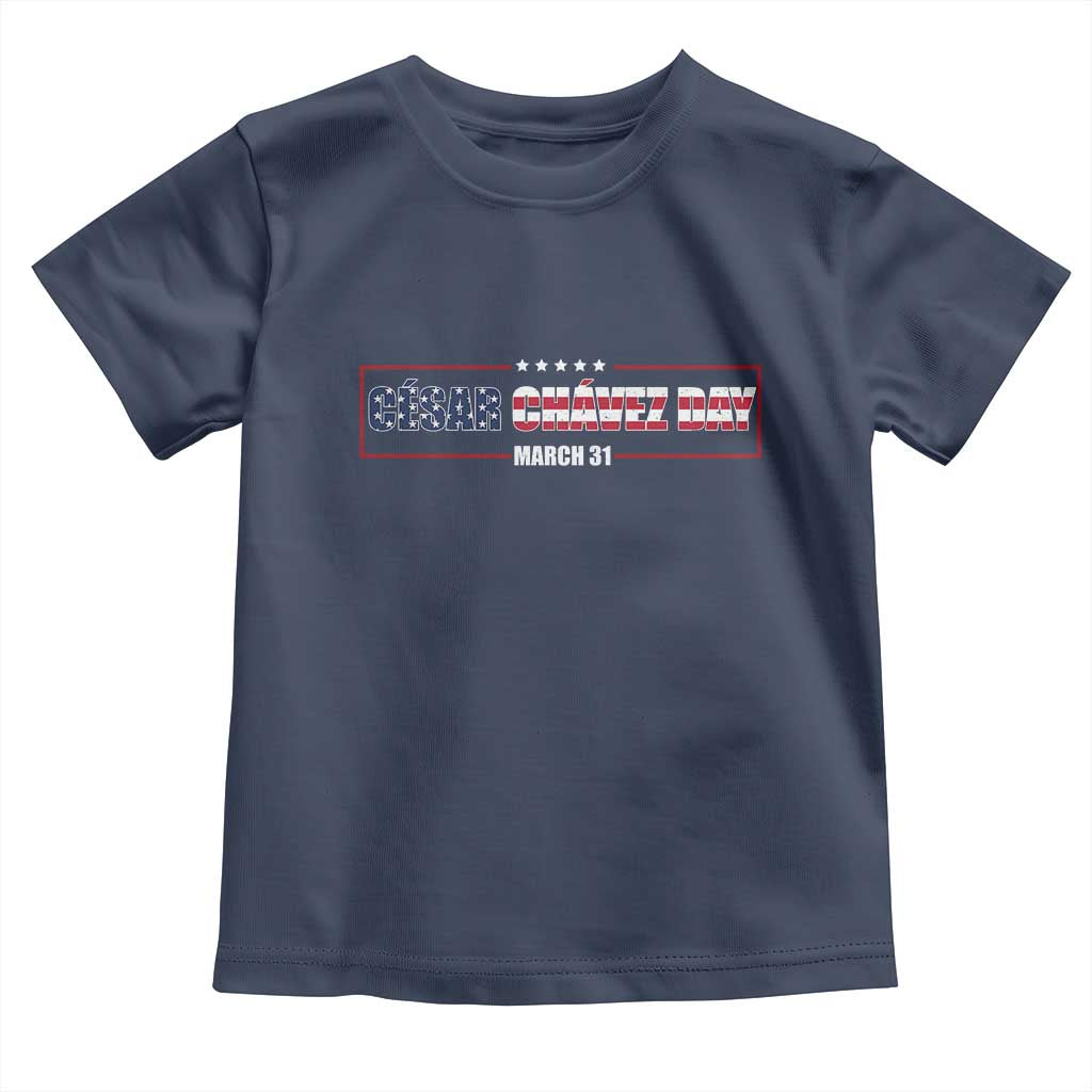 Cesar Chavez Toddler T Shirt Hispanic Heritage Month Mexican Immigrant TS14 Navy Print Your Wear