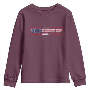 Cesar Chavez Youth Sweatshirt Hispanic Heritage Month Mexican Immigrant TS14 Maroon Print Your Wear