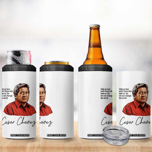Cesar Chavez Quote 4 in 1 Can Cooler Tumbler 31 March Celebration Day TS14 Print Your Wear