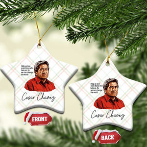Cesar Chavez Quote Ceramic Ornament 31 March Celebration Day TS14 Print Your Wear