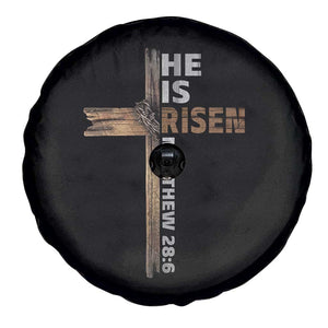 He is Risen Christian Spare Tire Cover Easter Cross Jesus Christian TS14 Print Your Wear