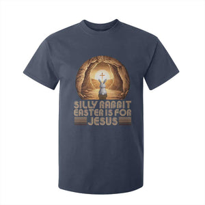 Silly Rabbit Easter Is For Jesus T Shirt For Kid Christian Jesus Easter TS14 Navy Print Your Wear