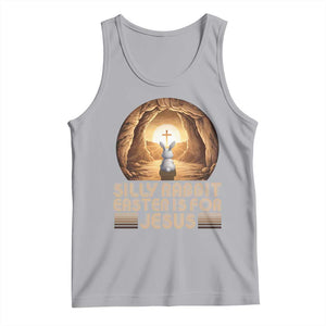 Silly Rabbit Easter Is For Jesus Tank Top Christian Jesus Easter TS14 Athletic Heather Print Your Wear