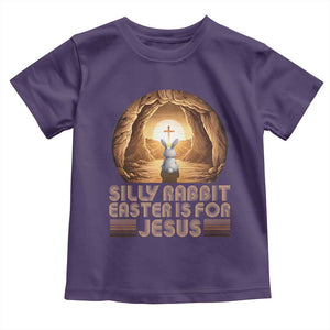 Silly Rabbit Easter Is For Jesus Toddler T Shirt Christian Jesus Easter TS14 Purple Print Your Wear