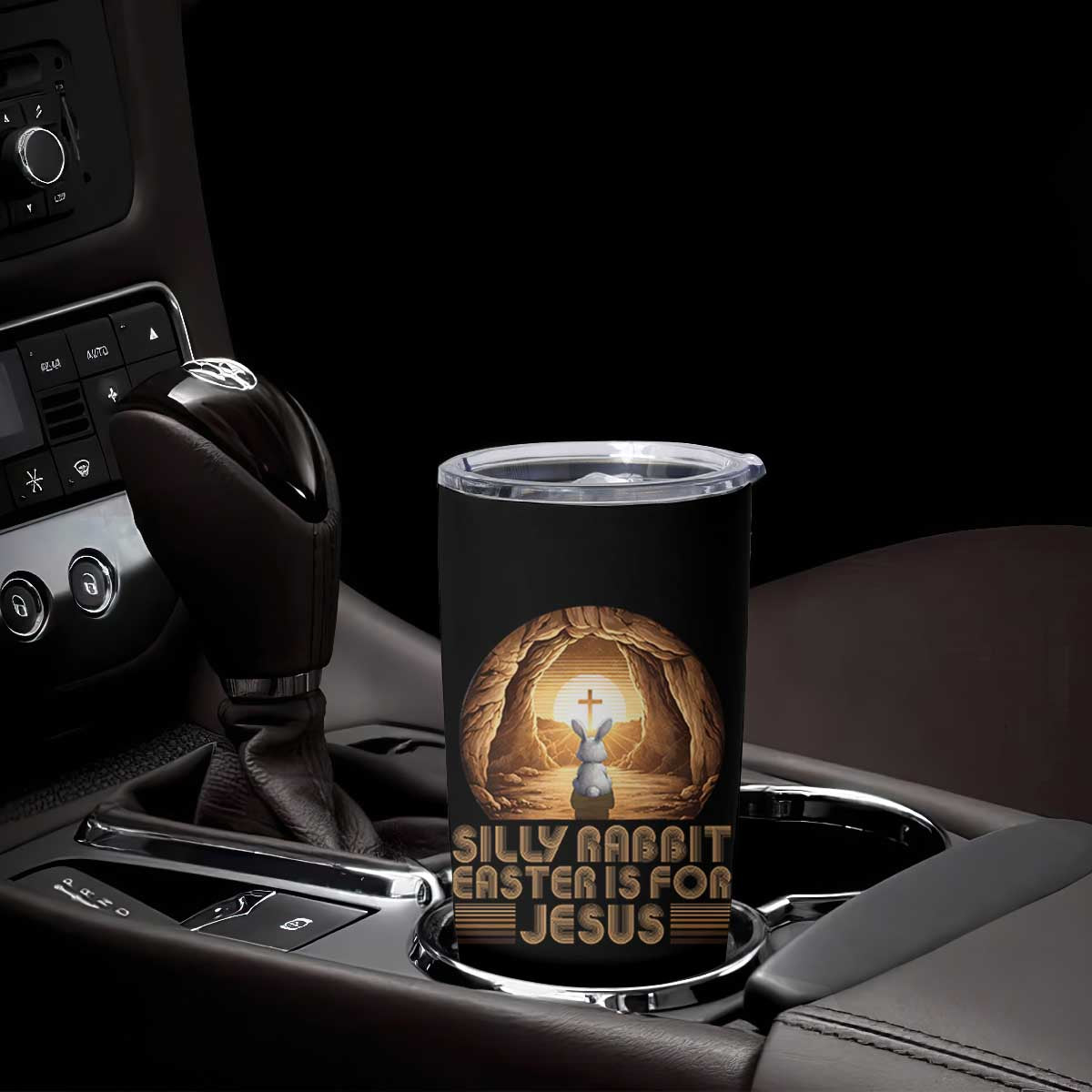 Silly Rabbit Easter Is For Jesus Tumbler Cup Christian Jesus Easter TS14 Print Your Wear