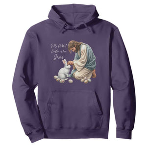 Silly Rabbit Easter Is For Jesus Hoodie Christian Easter Religious TS14 Purple Print Your Wear