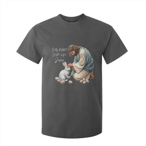 Silly Rabbit Easter Is For Jesus T Shirt For Kid Christian Easter Religious TS14 Dark Heather Print Your Wear