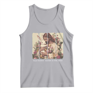 Silly Rabbit Easter Is For Jesus Tank Top Christian Jeusus Floral Easter TS14 Athletic Heather Print Your Wear