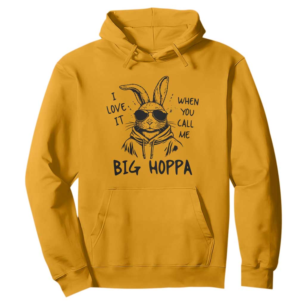 I Love It When You Call Me Big Hoppa Hoodie Funny Easter Bunny Kids TS14 Gold Print Your Wear