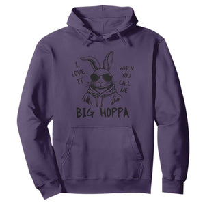 I Love It When You Call Me Big Hoppa Hoodie Funny Easter Bunny Kids TS14 Purple Print Your Wear