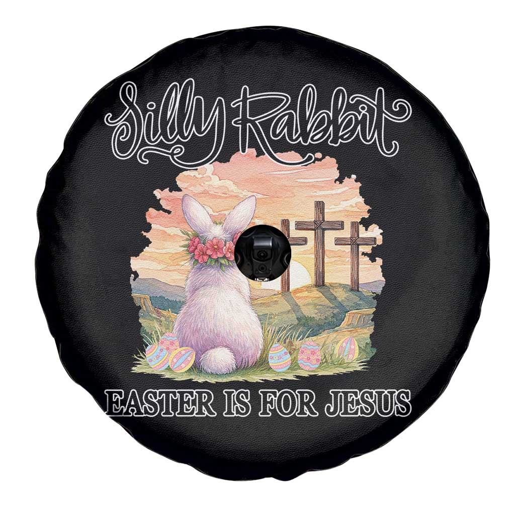 Silly Rabbit Easter Is For Jesus Spare Tire Cover Christian Easter TS14 Print Your Wear