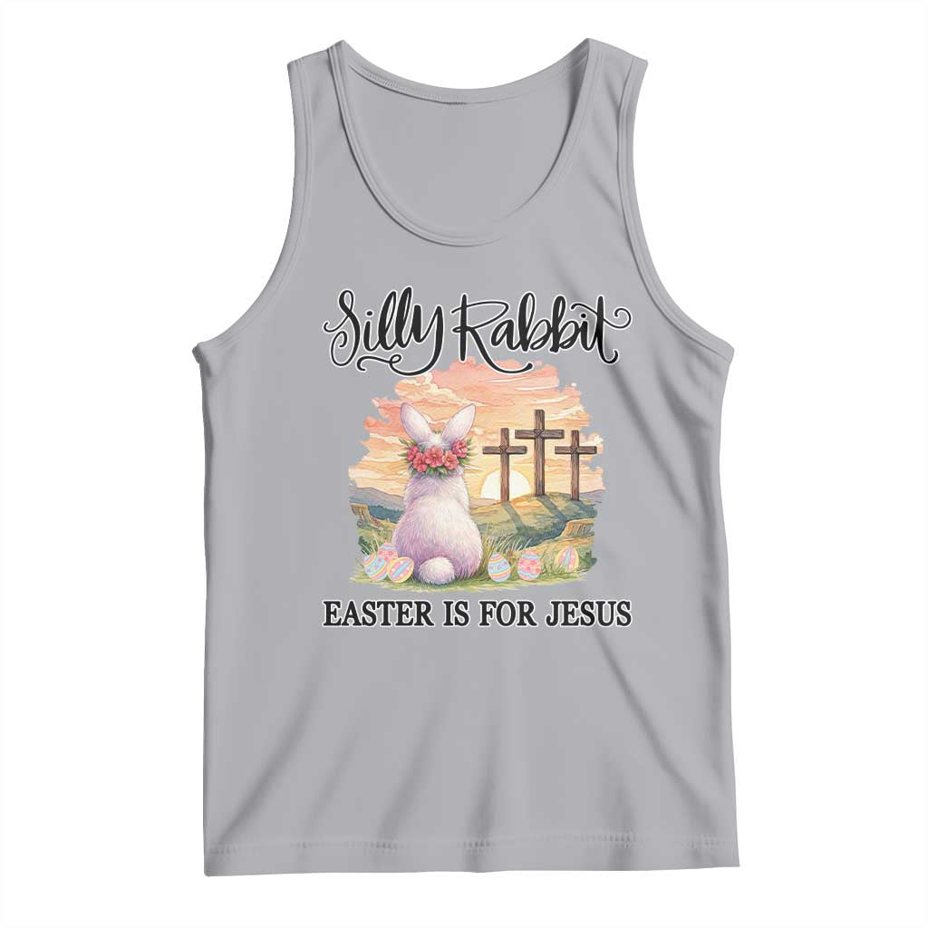 Silly Rabbit Easter Is For Jesus Tank Top Christian Easter TS14 Athletic Heather Print Your Wear