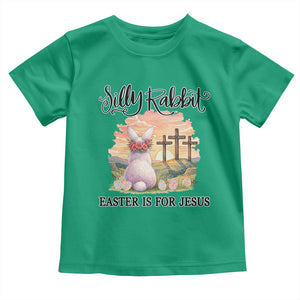 Silly Rabbit Easter Is For Jesus Toddler T Shirt Christian Easter TS14 Irish Green Print Your Wear