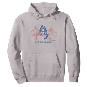 Funny Cat San Francisco Golden Gate Hoodie TS14 Ice Gray Print Your Wear
