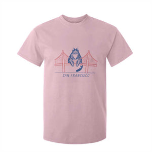 Funny Cat San Francisco Golden Gate T Shirt For Kid TS14 Light Pink Print Your Wear