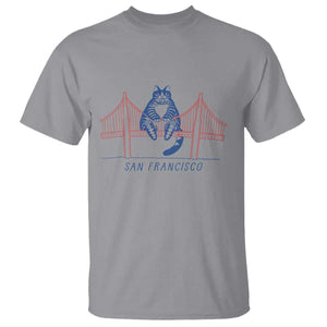 Funny Cat San Francisco Golden Gate T Shirt TS14 Sport Gray Print Your Wear