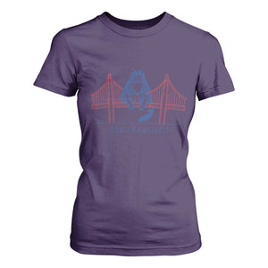 Funny Cat San Francisco Golden Gate T Shirt For Women TS14 Purple Print Your Wear