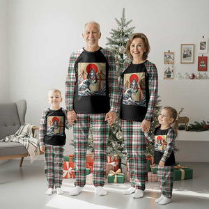 San Francisco Cat Plaid Pajama Set Vintage Japanese Anime Kawaii Cat Sunset TS14 Christmas Plaid Print Your Wear