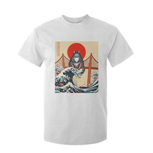 San Francisco Cat T Shirt For Kid Vintage Japanese Anime Kawaii Cat Sunset TS14 White Print Your Wear
