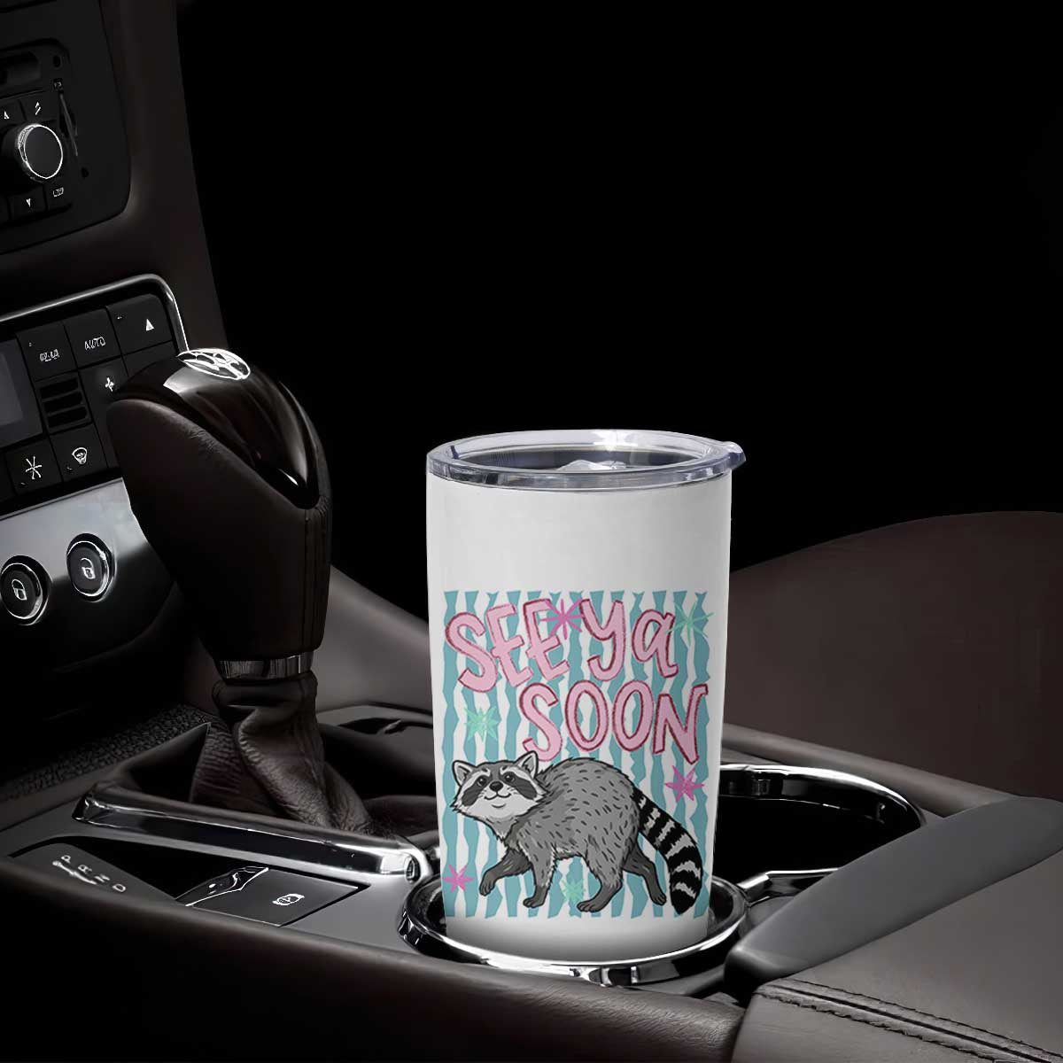 See Ya Soon Raccoon Tumbler Cup Funny Last Day of School TS14 Print Your Wear