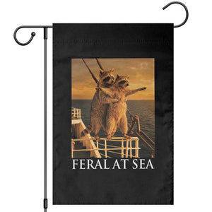 Vintage Feral At Sea Cruise Garden Flag Funny Raccoon Parody Movie TS14 Black Print Your Wear
