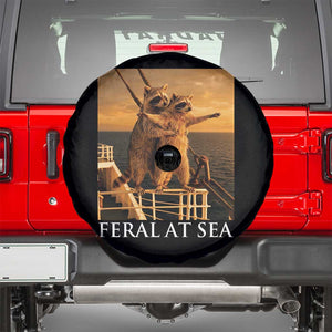 Vintage Feral At Sea Cruise Spare Tire Cover Funny Raccoon Parody Movie TS14 Black Print Your Wear