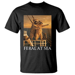 Vintage Feral At Sea Cruise T Shirt Funny Raccoon Parody Movie TS14 Black Print Your Wear