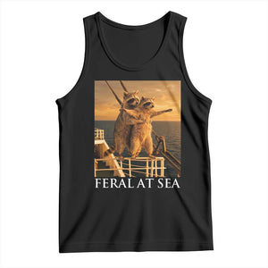 Vintage Feral At Sea Cruise Tank Top Funny Raccoon Parody Movie TS14 Black Print Your Wear