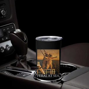 Vintage Feral At Sea Cruise Tumbler Cup Funny Raccoon Parody Movie TS14 Print Your Wear