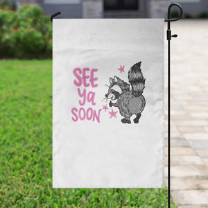 See Ya Soon Raccoon Garden Flag Funny Last Day Of School TS14 Print Your Wear