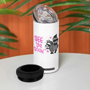 See Ya Soon Raccoon 4 in 1 Can Cooler Tumbler Funny Last Day Of School TS14 Print Your Wear