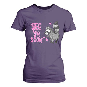 See Ya Soon Raccoon T Shirt For Women Funny Last Day Of School TS14 Purple Print Your Wear