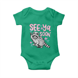 Funny Raccoon Graduation Baby Onesie Senior Grad 2026 See Ya Soon TS14 Irish Green Print Your Wear