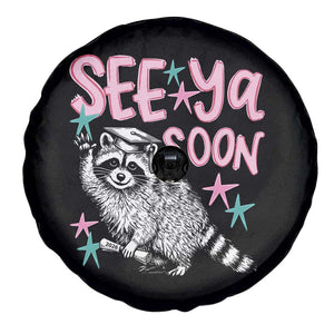 Funny Raccoon Graduation Spare Tire Cover Senior Grad 2026 See Ya Soon TS14 Print Your Wear