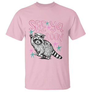 Funny Raccoon Graduation T Shirt Senior Grad 2026 See Ya Soon TS14 Light Pink Print Your Wear