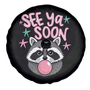 See Ya Soon Spare Tire Cover Funny Raccoon Summer Last Day Of School TS14 Print Your Wear