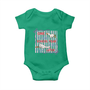 Striped One School Year Later Baby Onesie Funny Goose Teacher Summer TS14 Irish Green Print Your Wear
