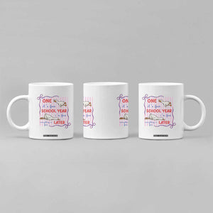 Striped One School Year Later Coffee Mug Funny Goose Teacher Summer TS14 Print Your Wear