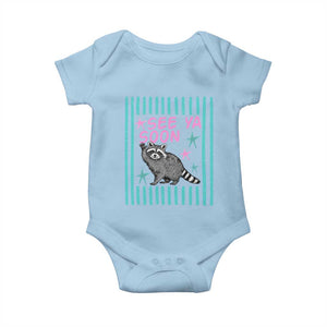 Striped Funny See Ya Soon Racoon Baby Onesie Last Day Of School Teacher TS14 Light Blue Print Your Wear