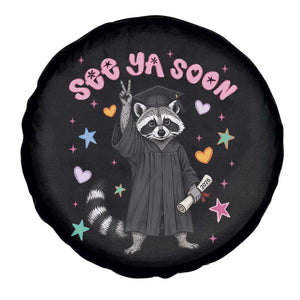 See Ya Soon Raccoon Spare Tire Cover Funny Raccoon Graduation 2026 TS14 Print Your Wear