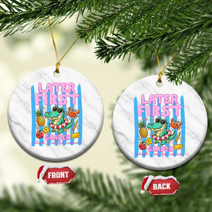 Later First Grader School's Out For Summer Ceramic Ornament Last Day Of School Later Gator Alligator TS14 1pc White Marble Print Your Wear